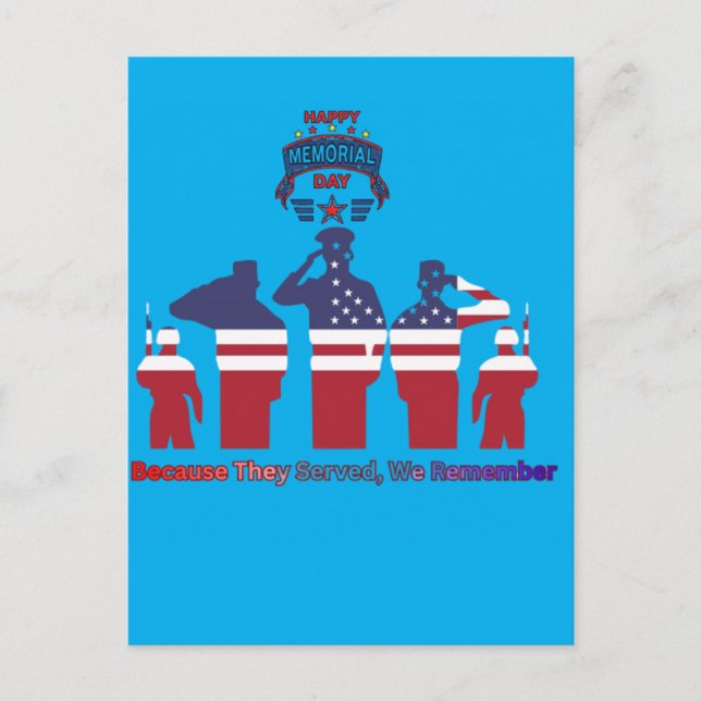 Wings of remembrance azure postkarte (Vorderseite)