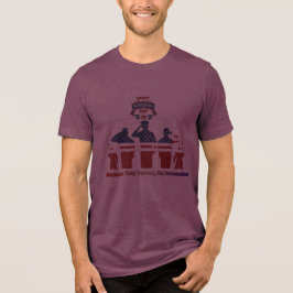 Wings of remembrance maroon Tri-Blend shirt