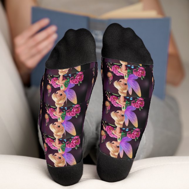 Wings of Wonder – Fairy Christmas Crew Socks Socken (Unterseite)