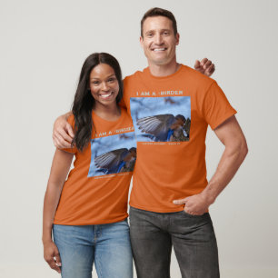 Wings Up Eastern Bluebird Vogelbeobachter T - Shir T-Shirt