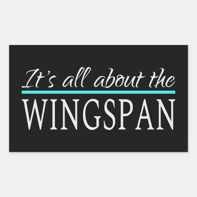 Wingspan Rechteckiger Aufkleber (Vorderseite)