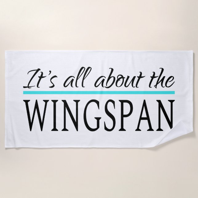 Wingspan Strandtuch (Vorderseite)