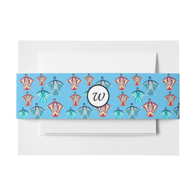 Wingsuit Einladungsbanderole (Vorderseite Beispiel)