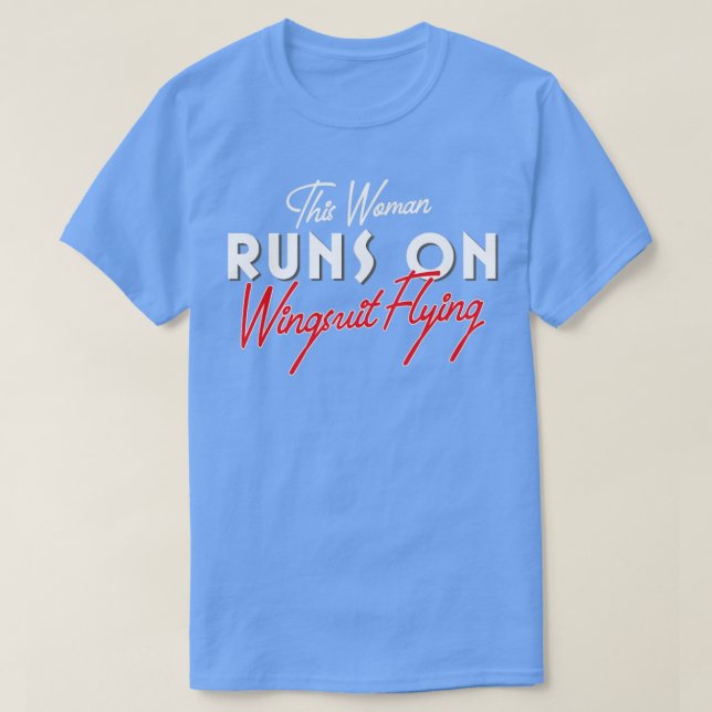 Wingsuit Fliegender Frauenangebot T-Shirt (Design vorne)