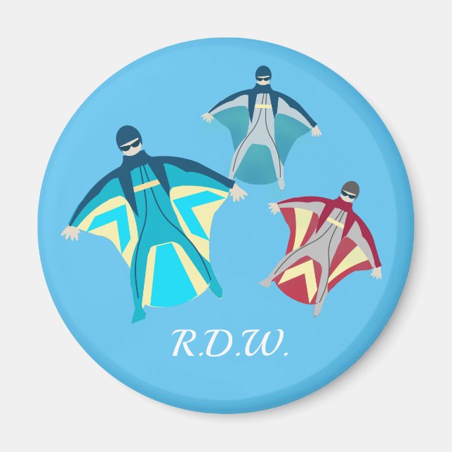 Wingsuit Skydiving Magnet (Vorne)