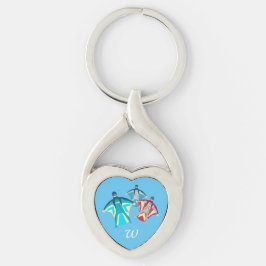 Wingsuit Skydiving Schlüsselanhänger