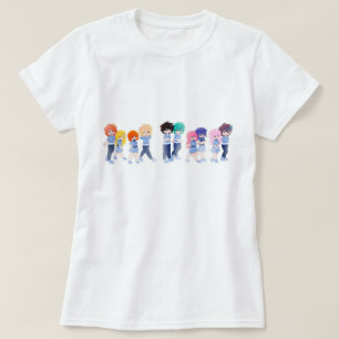 Wingz-T - Shirt - handgezeichnete Cartoon-Figuren