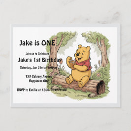 Winie die Postkarte zum ersten Geburtstag