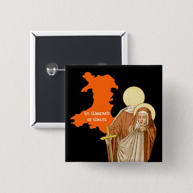 Winifred of Wales (P 002) Button (Vorne & Hinten)