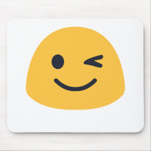 Wink Emoji Mousepad