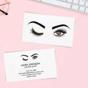Wink Eye Makeup Künstler Beauty Salon Lash Extensi Visitenkarte