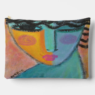 Wink Original Abstrakte Kunst Zubehörtasche