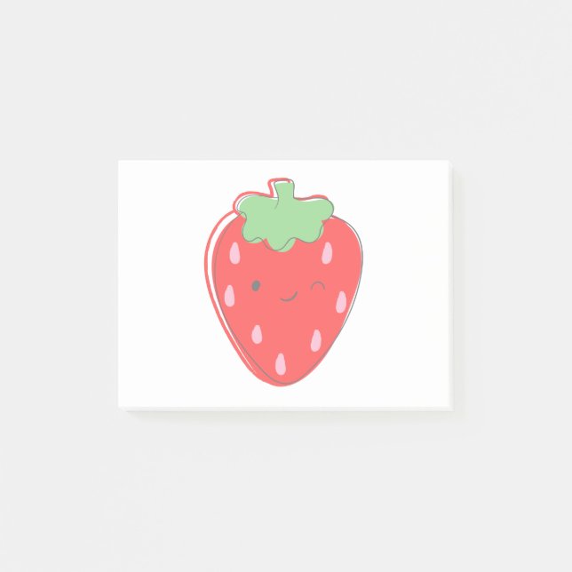 Wink Strawberry Post-it Klebezettel (Vorderseite)