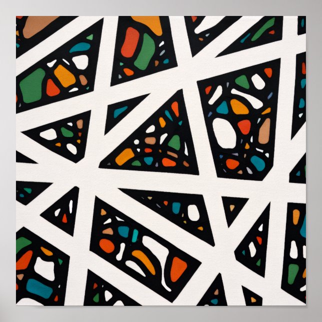Winkel in Farbe  Poster (Vorne)
