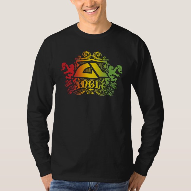 Winkel-"Verkünder Rasta" langes Hülsen-T-Shirt T-Shirt (Vorderseite)