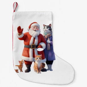 Winken auf Wiedersehen im Schnee Kleiner Weihnachtsstrumpf
