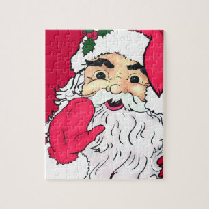 Winkender vintage-weihnachtsmann