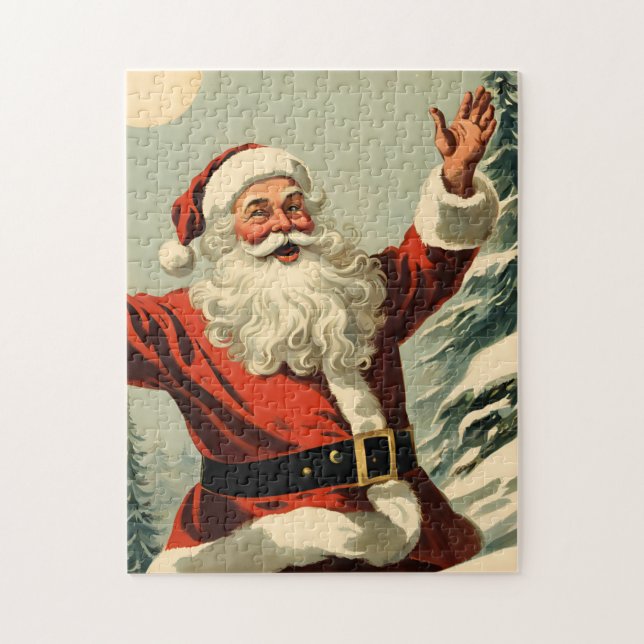 Winkender Weihnachtsmann (Vertikal)