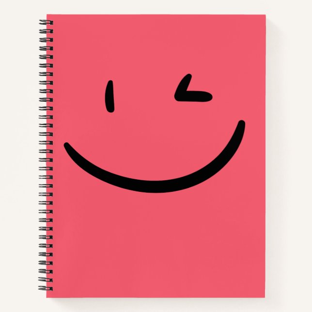 Winking-Face-Notebook Notizbuch (Vorderseite)