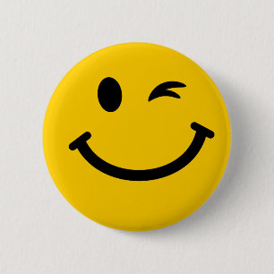 Winking-Gesicht Button