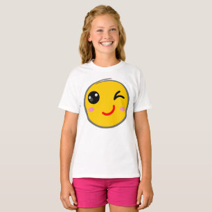 Winking Gesicht, wink Lächeln T-Shirt