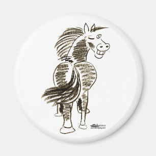 Winking Horse Viel Glück! Magnet