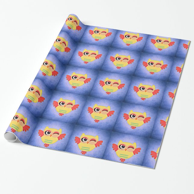 Winking Owl Geschenkpapier (Ungerollt)