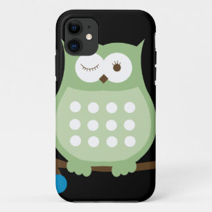 Winking Owl iPhone 5 Fall (grün) Case-Mate iPhone Hülle