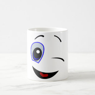 WINKING SMILEY KAFFEETASSE