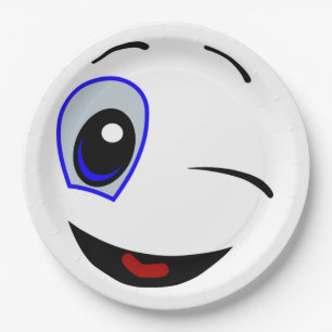 WINKING SMILEY PAPPTELLER