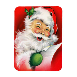 Winking Weihnachten naughty oder Nice List Funny Magnet