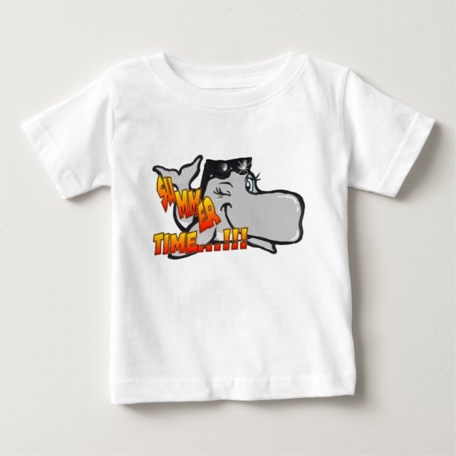 Winking Whale Baby T - Shirt (Vorderseite)