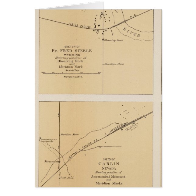 Winnemucca, Ft Fred Steele, Laramie, Green River (Vorne)