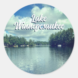 Winnepesaukee-See Runder Aufkleber