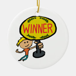 Winner Keramik Ornament