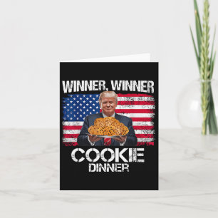 Winner Winner Cookie Dinner Lustig Trump 2024 47. Karte