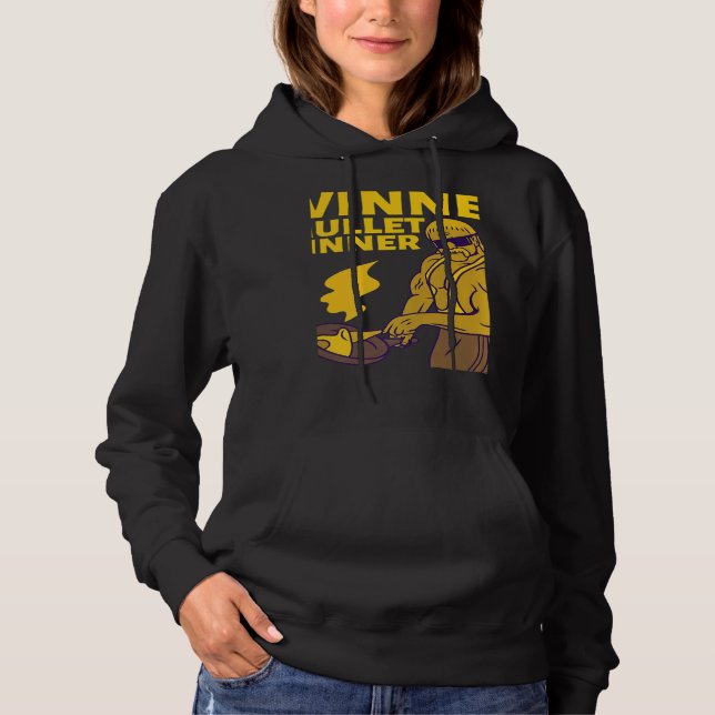 Winner Winner Mullet Dinner Party In The Back Hoodie (Vorderseite)