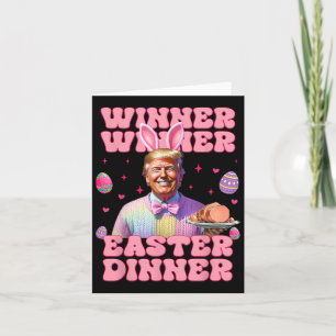 Winner Winner Ostermahlzeit Präsident Trump Glückl Karte