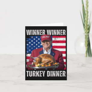 Winner Winner Truthahn Abendessen Humor Lustig Tru Karte