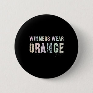 WINNERS TRAGEN ORANGE Summer Camp Team Colour War Button