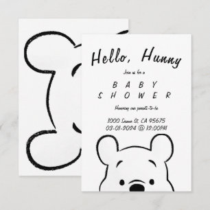 WINNIE BABY SHOWITE INVITE EINLADUNG
