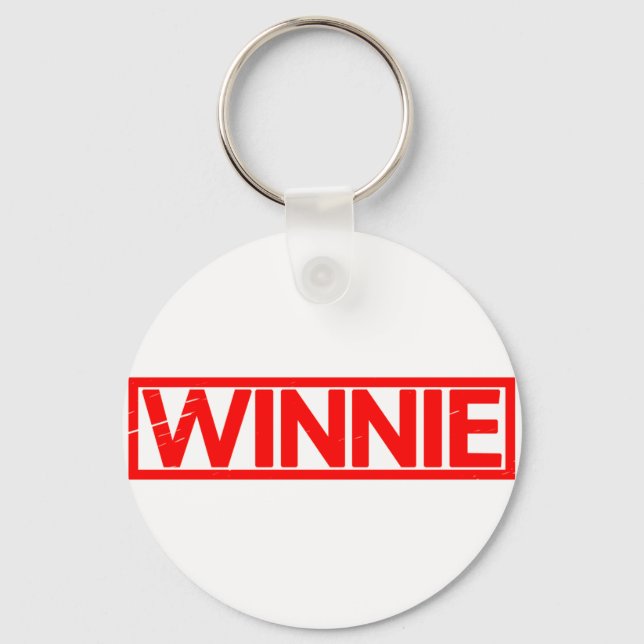 Winnie Briefmarke Schlüsselanhänger (Vorderseite)