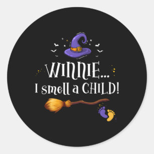 Winnie I Riech ein Kind Halloween Schwangerschaft Runder Aufkleber