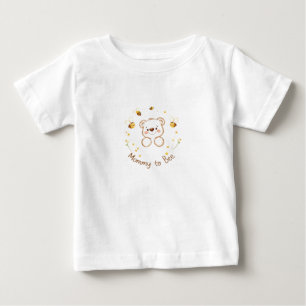 Winnie Puuh Mutter für Bienen-Baby-Party Süßer Bär Baby T-shirt