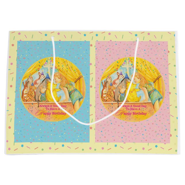 winnie the pooh grand sac cadeau - fille (Devant)