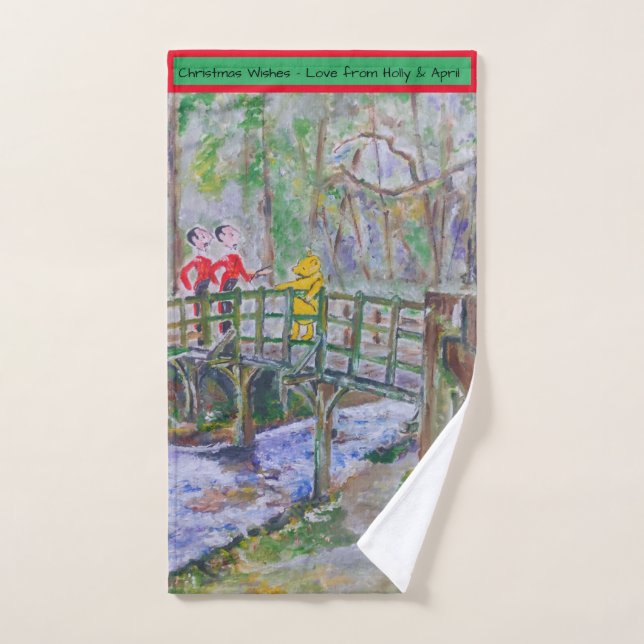 Winnie The Pooh Handtuch - Weihnachtspersonalisier (Handtuch)