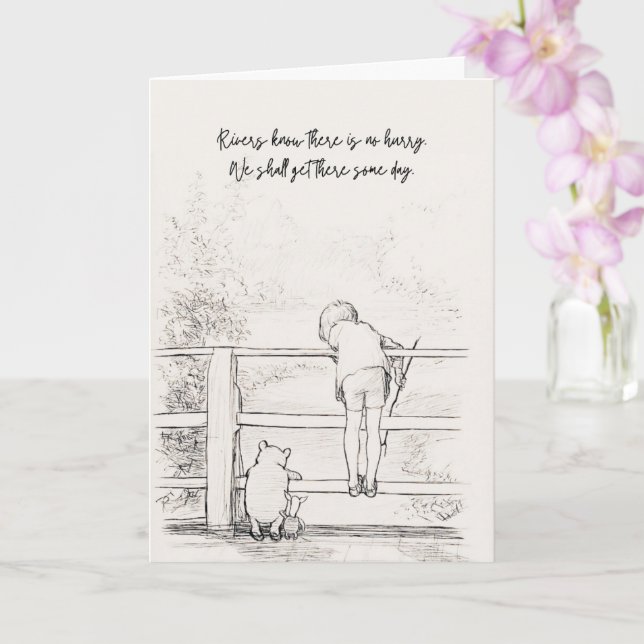 Winnie-the-Pooh No Rush Karte (Orchidee)