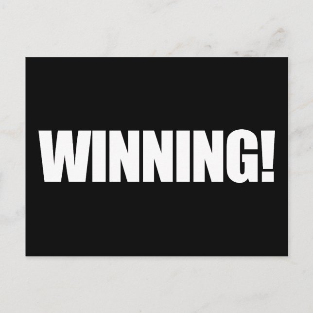 WINNING Postcard Postkarte (Vorderseite)
