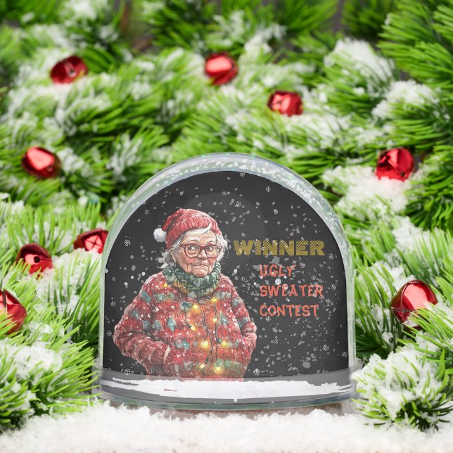 WINNING PRIZE Ugly Christmas Sweater Contest Schneekugeln (Weihnachten)