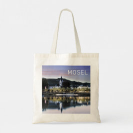 Winningen Moselle Sunset Panorama Deutschland Vint Tragetasche